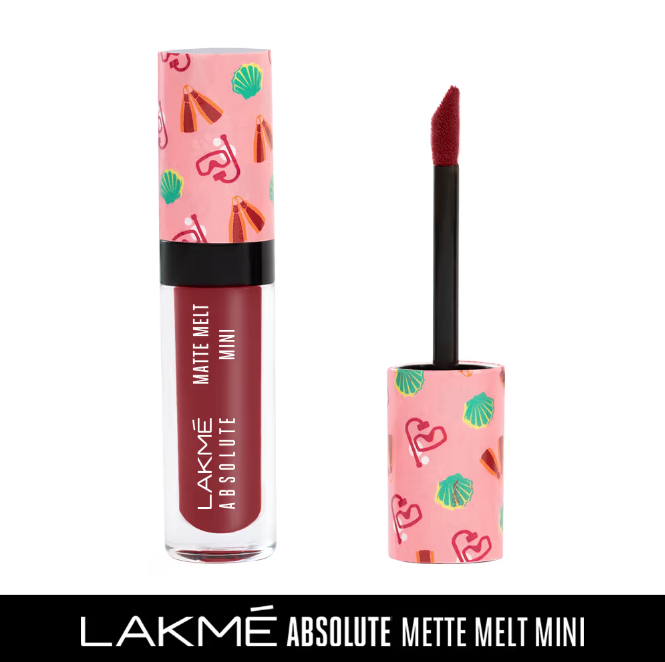 Lekme Absolute Matte Melt Mini Liquid Lip Color - Indie Maroon