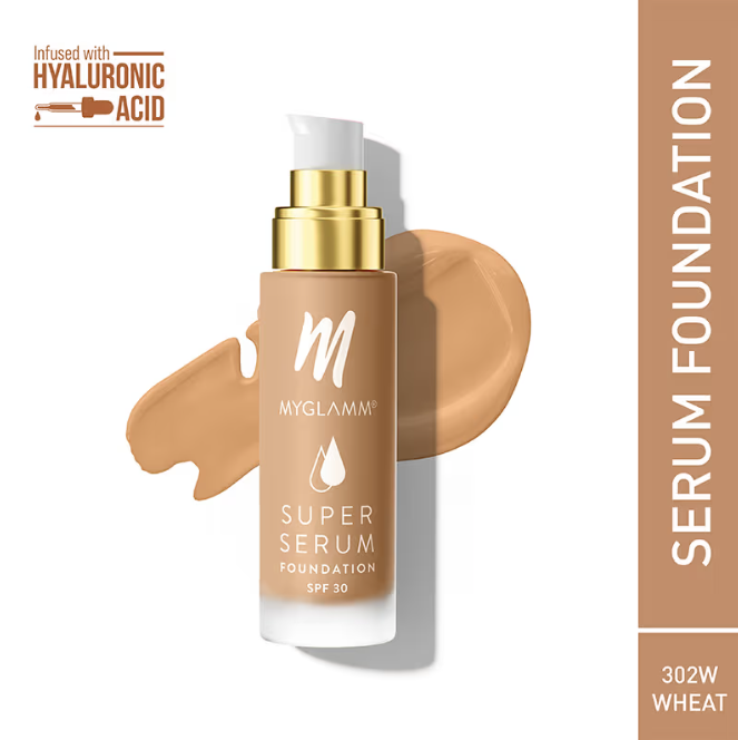 MyyGlamm Super Serum Foundation SPF 30 - 302W Wheat