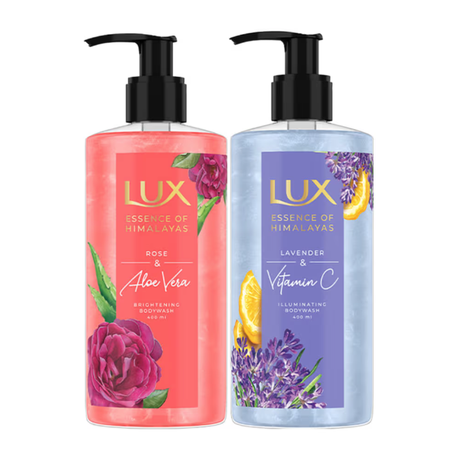 "Feeama Lavender & Vit C + Rose & Aloevera Shim Body Wash Combo (2 pcs)"