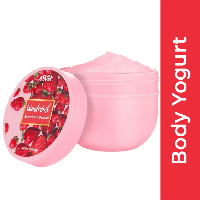 Nykaaa Wanderlust Strawberry Daiquiri Body Yogurt