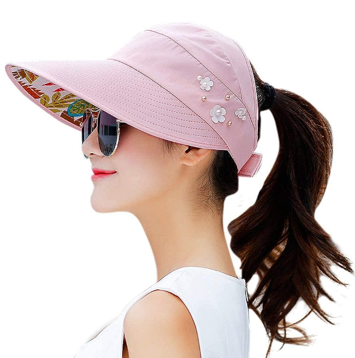 Suun Hat  for Women Wide Brim Sun Visor Cap UV Protection Caps for Summer  Women Stylish