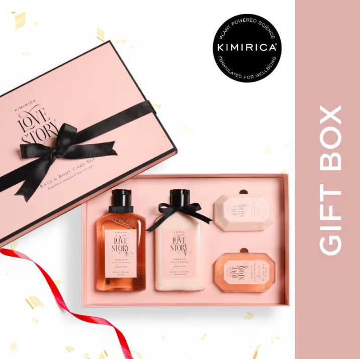 Keemirica Love Story Luxury Gift Box Body Wash Body Lotion & Bathing Bar