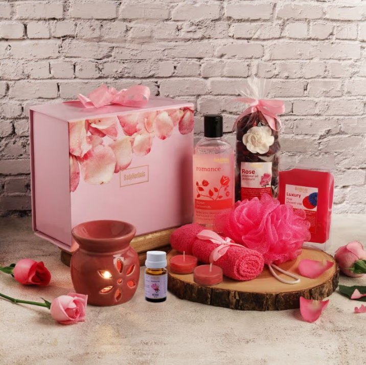 BoddyHerbals Rose Bath And Body Spa Kit - Gift Sets & Combos for Women & Men